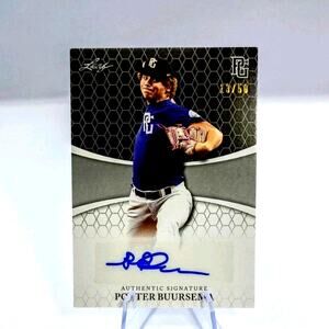 Porter Buursema 2022 Leaf Perfect Game Nat'l Showcase Black Auto 13/50 SP